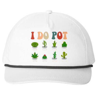 Nice I Do Pot Funny Gardening Floral Snapback Five-Panel Rope Hat