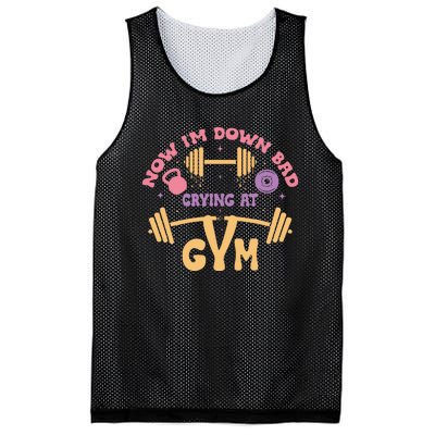 Now IM Down Bad Crying At The Gym Mesh Reversible Basketball Jersey Tank