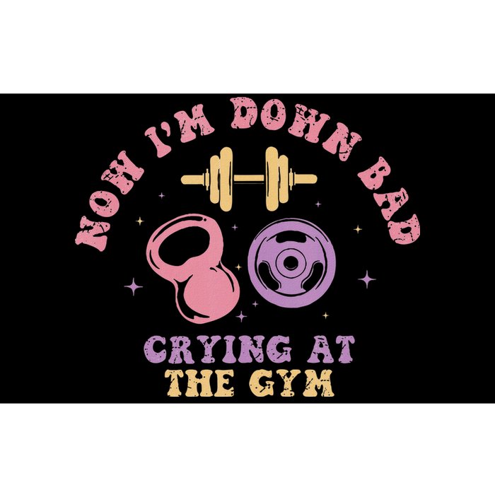 Now IM Down Bad Crying At The Gym Tank Top.Png Bumper Sticker