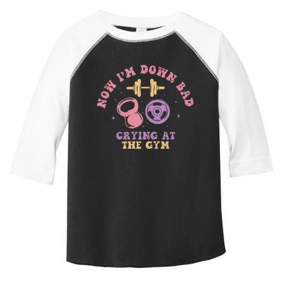 Now IM Down Bad Crying At The Gym Tank Top.Png Toddler Fine Jersey T-Shirt