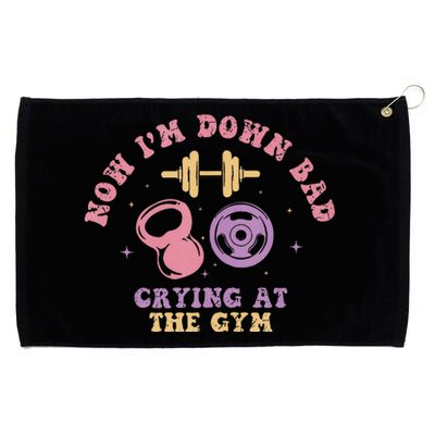 Now IM Down Bad Crying At The Gym Tank Top.Png Grommeted Golf Towel