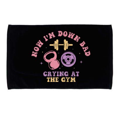 Now IM Down Bad Crying At The Gym Tank Top.Png Microfiber Hand Towel