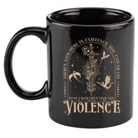 Nowhere In Existence Violence Retro Fantasy Book Dragon 11oz C Handle Ceramic Mug