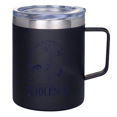 Nowhere In Existence Violence Retro Fantasy Book Dragon 12oz Stainless Steel Coffee Mug