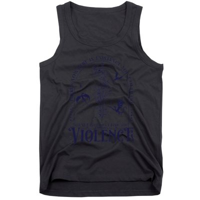Nowhere In Existence Violence Retro Fantasy Book Dragon Tank Top