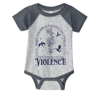 Nowhere In Existence Violence Retro Fantasy Book Dragon Infant Baby Jersey Bodysuit