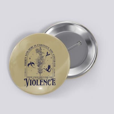 Nowhere In Existence Violence Retro Fantasy Book Dragon Button
