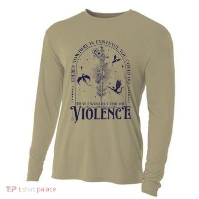 Nowhere In Existence Violence Retro Fantasy Book Dragon Cooling Performance Long Sleeve Crew