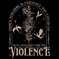 Nowhere In Existence Violence Retro Fantasy Book Dragon Poster
