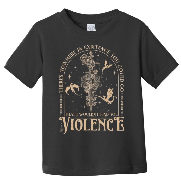 Nowhere In Existence Violence Retro Fantasy Book Dragon Toddler T-Shirt