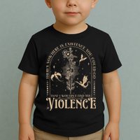 Nowhere In Existence Violence Retro Fantasy Book Dragon Toddler T-Shirt