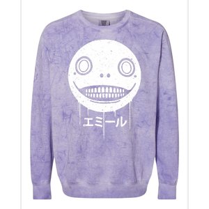 Nier Creepy Face Colorblast Crewneck Sweatshirt