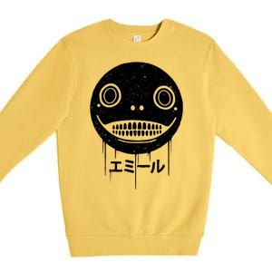 Nier Creepy Face Premium Crewneck Sweatshirt