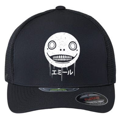 Nier Creepy Face Flexfit Unipanel Trucker Cap