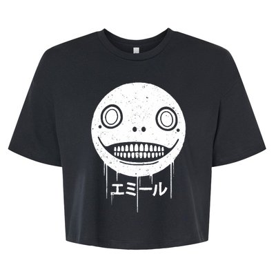 Nier Creepy Face Bella+Canvas Jersey Crop Tee