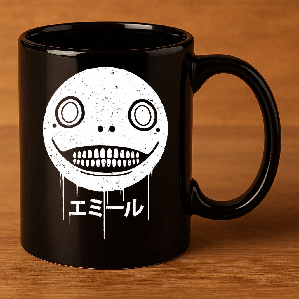 Nier Creepy Face 11oz C Handle Ceramic Mug