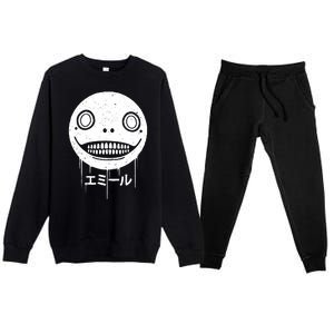 Nier Creepy Face Premium Crewneck Sweatsuit Set