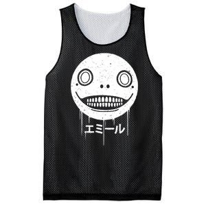 Nier Creepy Face Mesh Reversible Basketball Jersey Tank