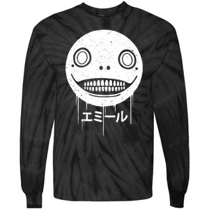 Nier Creepy Face Tie-Dye Long Sleeve Shirt