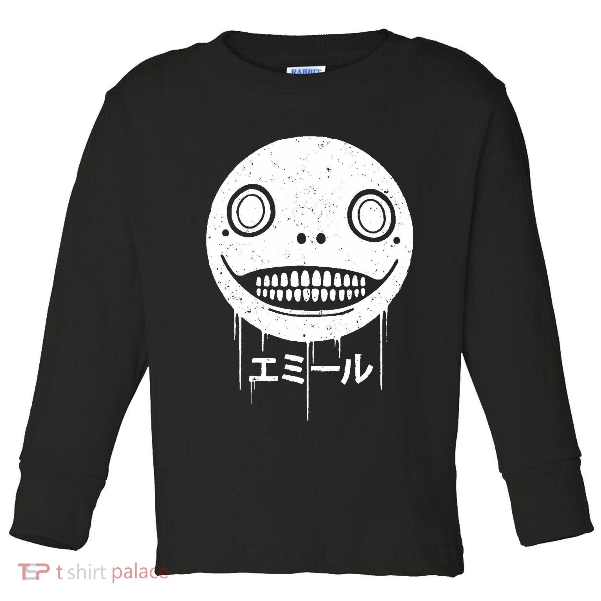 Nier Creepy Face Toddler Long Sleeve Shirt