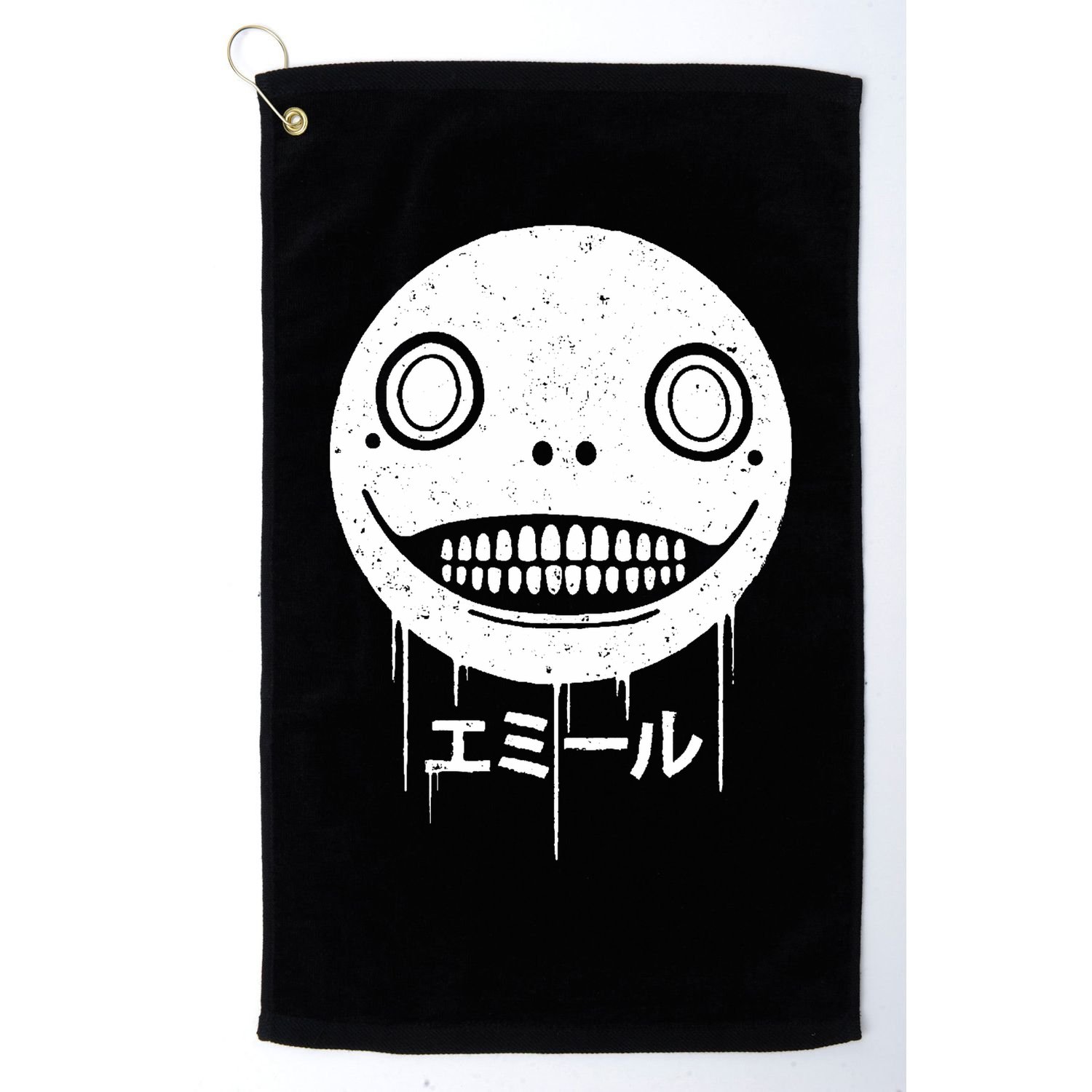 Nier Creepy Face Golf Towel