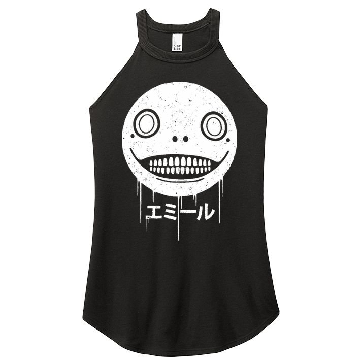 Nier Creepy Face Women's Perfect Tri Rocker Tank