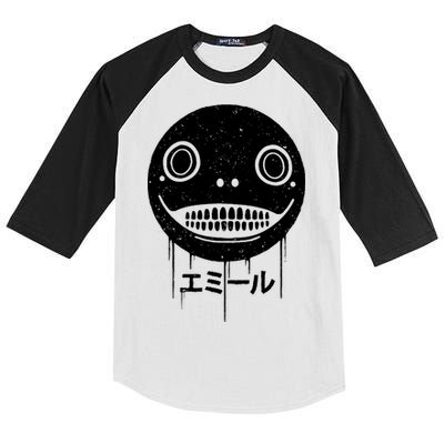 Nier Creepy Face Kids Colorblock Raglan Jersey