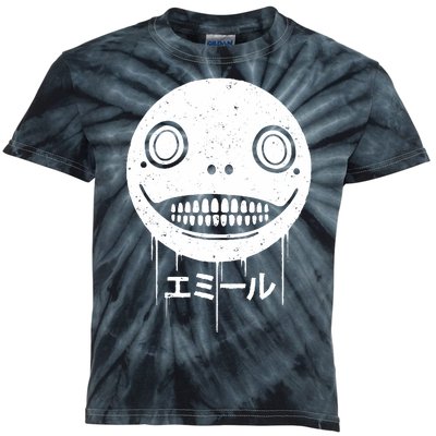 Nier Creepy Face Kids Tie-Dye T-Shirt