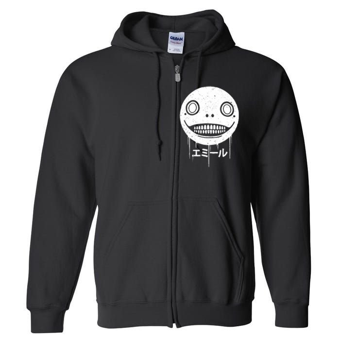 Nier Creepy Face Full Zip Hoodie