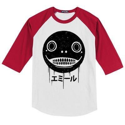 Nier Creepy Face Kids Colorblock Raglan Jersey