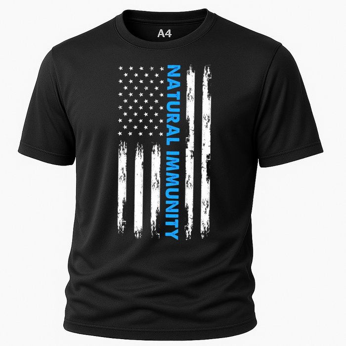 Natural Immunity Funny Anti Vaccine Medical Freedom No Vax Cooling Performance Crew T-Shirt