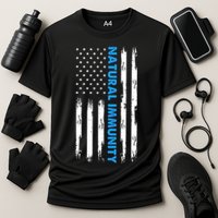 Natural Immunity Funny Anti Vaccine Medical Freedom No Vax Cooling Performance Crew T-Shirt