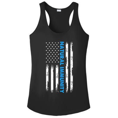 Natural Immunity Funny Anti Vaccine Medical Freedom No Vax Ladies PosiCharge Competitor Racerback Tank