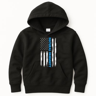 Natural Immunity Funny Anti Vaccine Medical Freedom No Vax Kids Hoodie