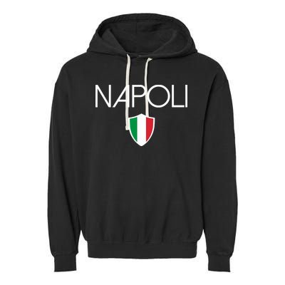 Napoli Italian Flag Naples Italy Soccer Souvenir Garment-Dyed Fleece Hoodie