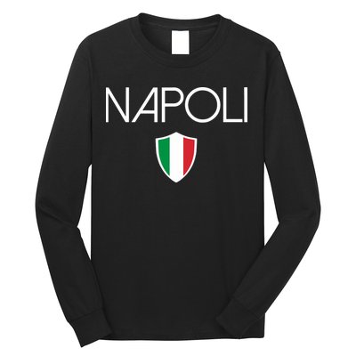 Napoli Italian Flag Naples Italy Soccer Souvenir Long Sleeve Shirt