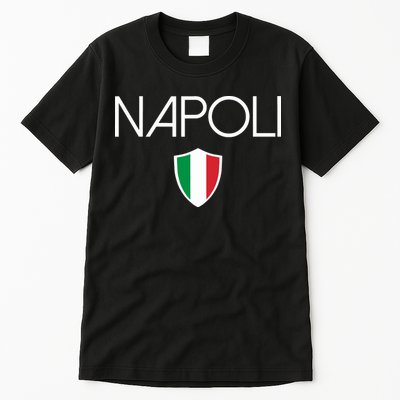Napoli Italian Flag Naples Italy Soccer Souvenir Tall T-Shirt