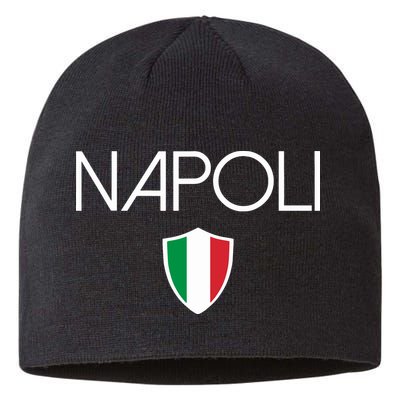 Napoli Italian Flag Naples Italy Soccer Souvenir Sustainable Beanie