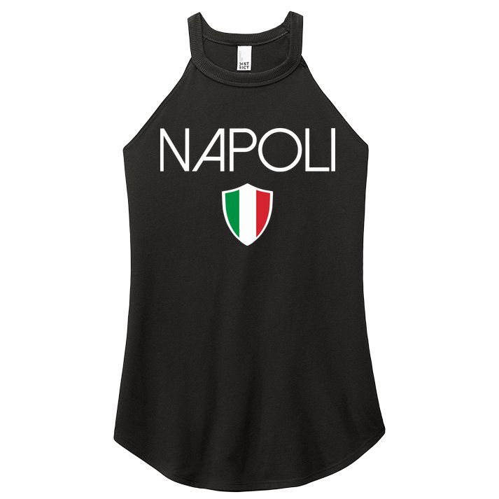 Napoli Italian Flag Naples Italy Soccer Souvenir Women's Perfect Tri Rocker Tank
