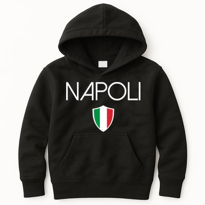 Napoli Italian Flag Naples Italy Soccer Souvenir Kids Hoodie