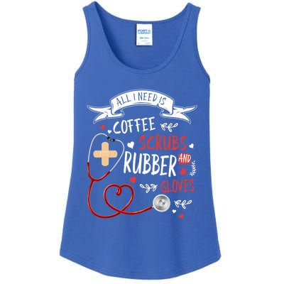 Nursing Ideas For Nurses And Coffee Scrubs And Rubber Gloves Meaningful Gift Ladies Essential Tank