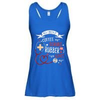 Nursing Ideas For Nurses And Coffee Scrubs And Rubber Gloves Meaningful Gift Ladies Essential Flowy Tank