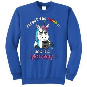 Now Its Glittering Funny Fierce Unicorn With Mug Gift Sweatshirt