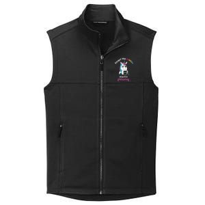 Now Its Glittering Funny Fierce Unicorn With Mug Gift Collective Smooth Fleece Vest