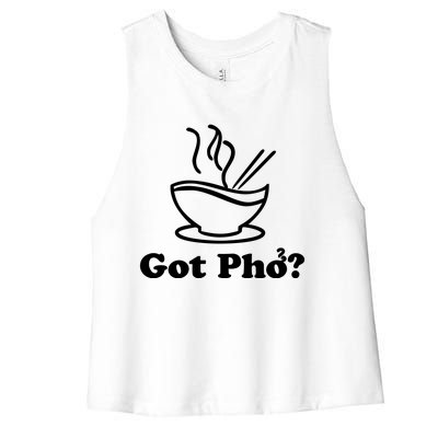 New I Got Pho Asian Nudles Cool Design Women's Racerback Cropped Tank