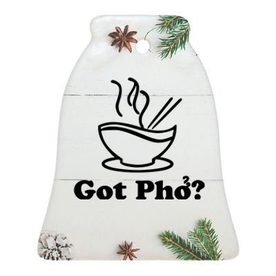 New I Got Pho Asian Nudles Cool Design Ceramic Bell Ornament