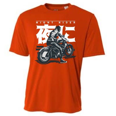 Night Rider Japanese Biker Cooling Performance Crew T-Shirt