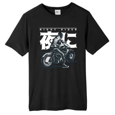 Night Rider Japanese Biker Tall Fusion ChromaSoft Performance T-Shirt