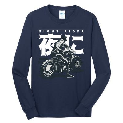 Night Rider Japanese Biker Tall Long Sleeve T-Shirt