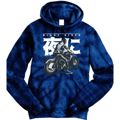 Night Rider Japanese Biker Tie Dye Hoodie